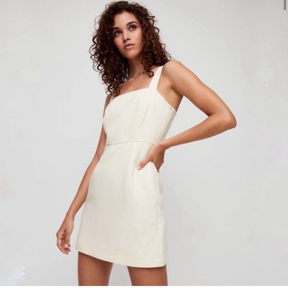 Aritzia | Wilfred | Rosemond Dress in Mellow Yellow Size 10